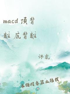 macd 顶背离 底背离