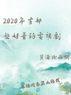 2020年有哪些好看的电视剧