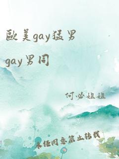 欧美gay猛男gay男同