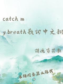 catch my breath歌词中文翻译