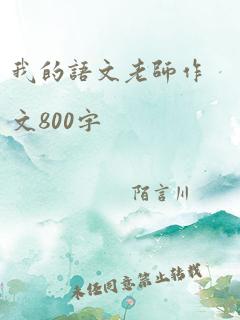 我的语文老师作文800字