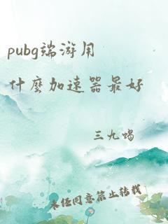 pubg端游用什么加速器最好