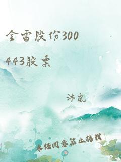 金雷股份300443股票