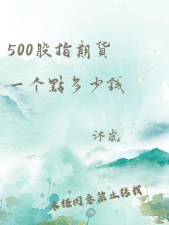 500股指期货一个点多少钱