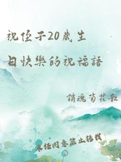 祝侄子20岁生日快乐的祝福语