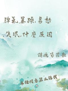 脾气暴躁,易怒,失眠,什么原因