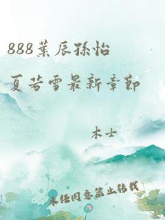 888叶辰孙怡夏若雪最新章节