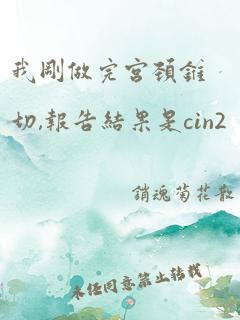 我刚做完宫颈锥切,报告结果是cin2