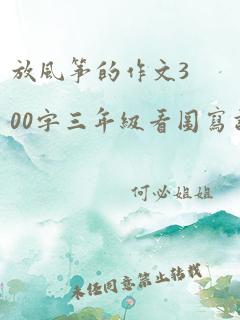 放风筝的作文300字三年级看图写话