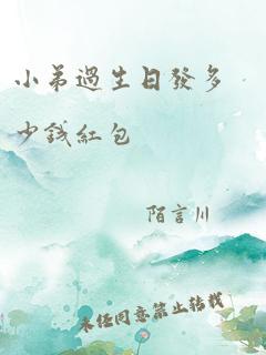 小弟过生日发多少钱红包