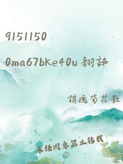 91511500ma67bke40u 翻译