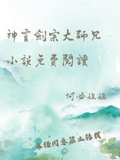 神霄剑宗大师兄小说免费阅读