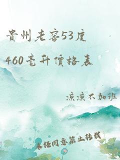 贵州老窖53度460毫升价格表