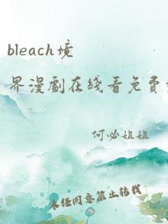 bleach境界漫剧在线看免费观看全集