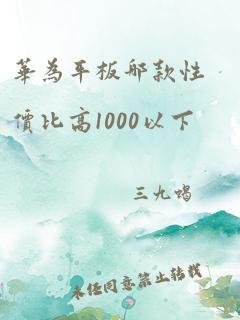 华为平板哪款性价比高1000以下