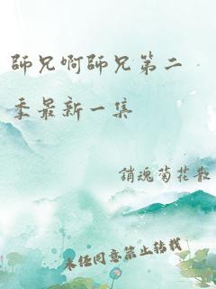 师兄啊师兄第二季最新一集