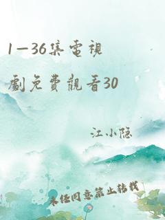 1—36集电视剧免费观看30