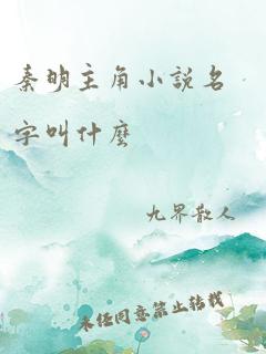 秦明主角小说名字叫什么