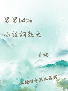 男男bdsm 小说调教文