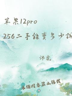 苹果12pro256二手能卖多少钱