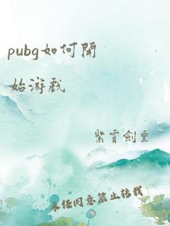 pubg如何开始游戏