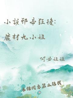 小说邪帝狂后:废材九小姐