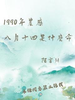 1990年农历八月十四是什么命