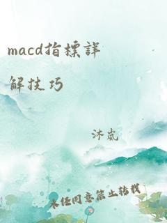 macd指标详解技巧