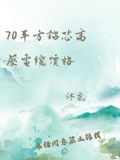 70平方铝芯高压电缆价格