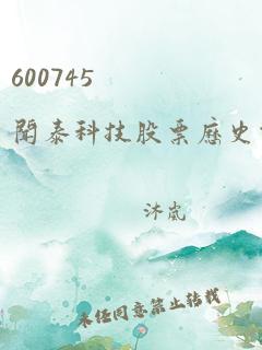 600745 闻泰科技股票历史价格