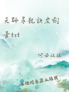 天师寻龙诀皮剑青txt