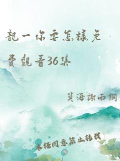 龙一你要怎样免费观看36集