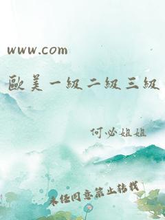 www.com欧美一级二级三级