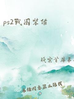 ps2战国装备