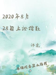 2020年8月28日上证指数