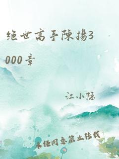 绝世高手陈扬3000章