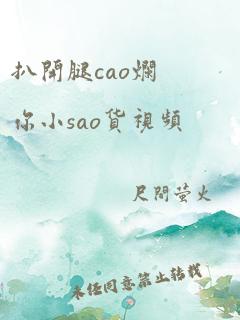 扒开腿cao烂你小sao货视频