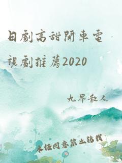 日剧高甜开车电视剧推荐2020