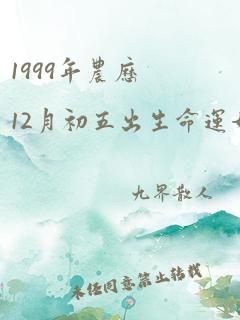 1999年农历12月初五出生命运如何