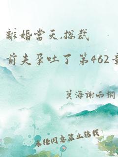 离婚当天,总裁前夫孕吐了 第462章