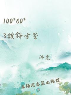 100*60*3镀锌方管