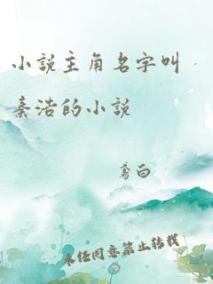 小说主角名字叫秦浩的小说