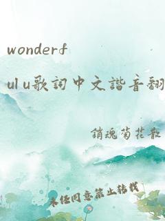 wonderful u歌词中文谐音翻译