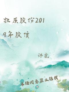 牧原股份2019年股价