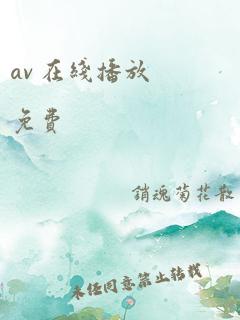 av 在线播放免费