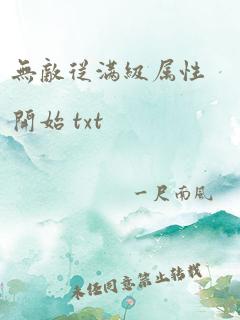 无敌从满级属性开始 txt