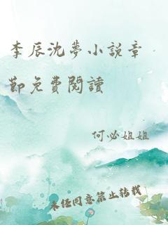 李辰沈梦小说章节免费阅读