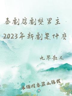 泰剧腐剧双男主2023年新剧是什么