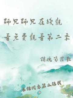 师兄师兄在线观看免费观看第二季