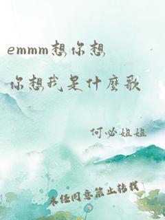 emmm想你想你想我是什么歌